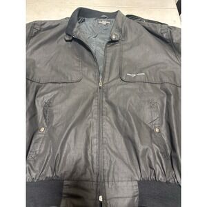 PACO RABANNE Vintage Bomber Jacket BlackWindbreaker Size XL Men's Rare Deadstock